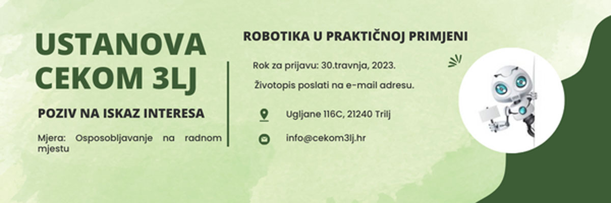 Edukacijski program 'Robotika u praktičnoj primjeni'